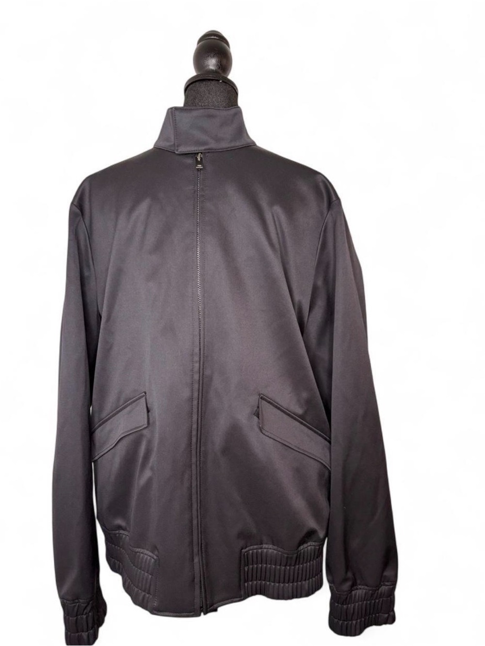 Topman Black Bomber Jacket with Zip Front